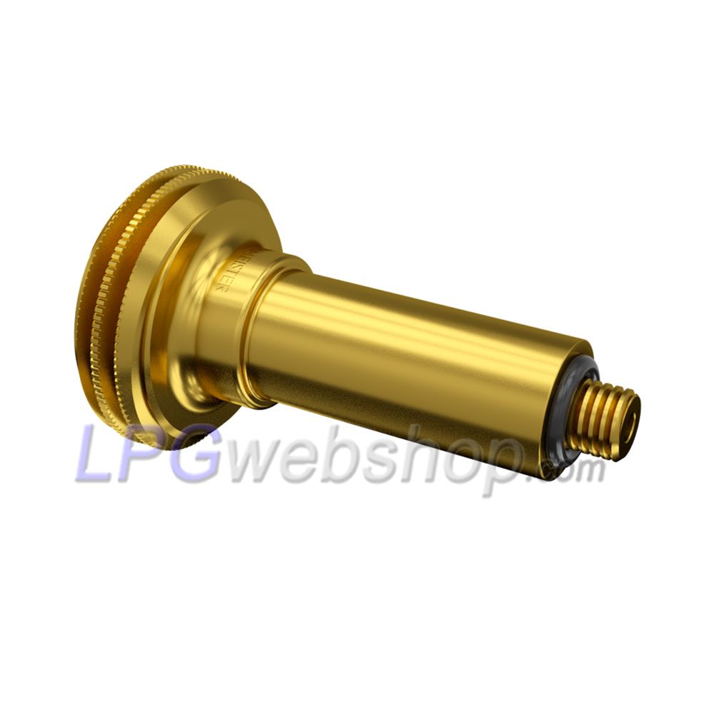 Adaptador para enchimento de GLP tipo ACME x rosca M10x1,5 - 80 mm de comprimento Adaptador para enchimento de GLP tipo ACME x rosca M10x1,5 - 80 mm de comprimento