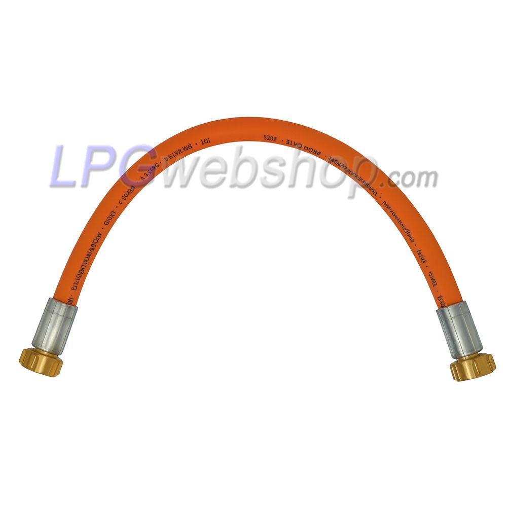 Flexible gaz haute pression GOK 400mm 2 raccords G.2 SHELL-F (21,8 x 1/14 lh) Flexible gaz haute pression GOK 400mm 2 raccords G.2 SHELL-F (21,8 x 1/14 lh)