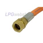 Hochdruck-Gasschlauch 400mm 2 x G.2 SHELL-F (21,8 x 1/14 lh) inkl. 2 x D4 Adapter