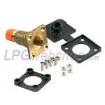 LPG-Vulaansluiting Platte Vuller Recht 1/2" UNF (19 mm) tbv LPG-Vulslang