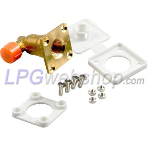 Conexão de enchimento de GLP Enchimento plano angular 1/2" UNF (19 mm) para mangueira de enchimento de GLP