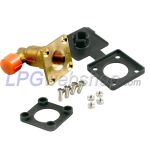 Remplissage GPL W21,8 - 1/2"UNF (19 mm) 90° coudé + bouchon plastique