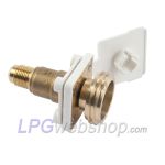 LPG-Füllanschluss Flachfüller gerade 1/2" UNF (19 mm) für LPG-Füllschlauch