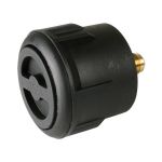 Punto de llenado GLP Bayoneta empotrada Recta 1/2"UNF (19 mm) + Carcasa de plástico