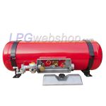 Zylindrischer LPG Brenngastank Wohnmobil 70L (Ø300x1085) GZWM 4-Loch - Inklusive Ventile