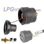 LPG-Buitenvulset met Vulslang RxH 1/2" UNF + Vulaansluiting naar keuze + Vuladapterset