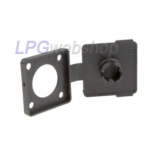 Bouchon anti-poussière/Couvercle de protection en plastique noir pour raccord de remplissage plat W21.8