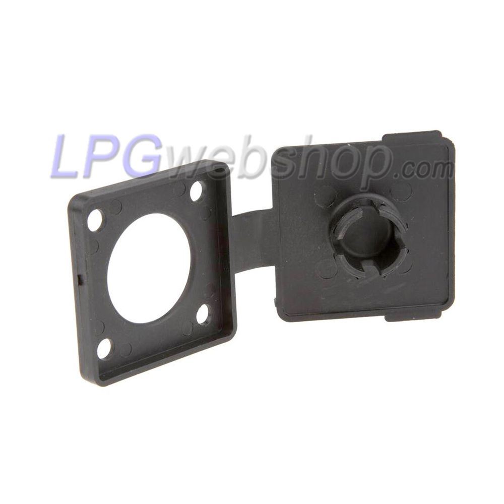 Dust cap / Protective cover made of black plastic for flat filler W21.8 Dust cap / Protective cover made of black plastic for flat filler W21.8