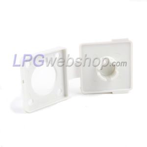 Tappo antipolvere / Copertura protettiva in plastica bianca per Bocchettone piatto W21.8