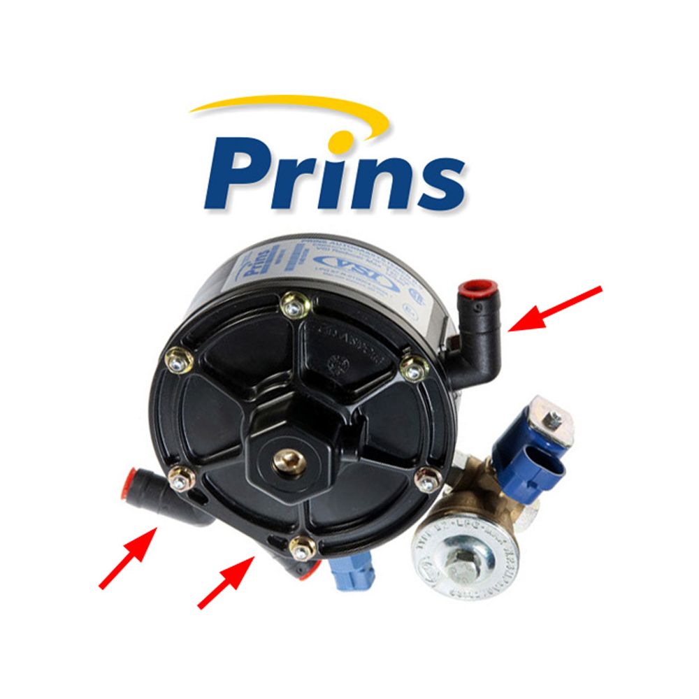 Plastic Gas / Water Connection incl. O-rings - for Prins VSI Reducer Plastic Gas / Water Connection incl. O-rings - for Prins VSI Reducer