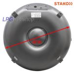 Depósito toroidal GLP de 123L (Ø720x350) 4 Furos STAKO válvulas incluídas