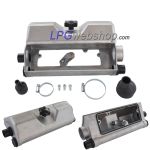 LPG Gas Tight Valve Box for 4-Hole LPG Tanks - GZWM Aluminium OP-280 Tank Valve Box