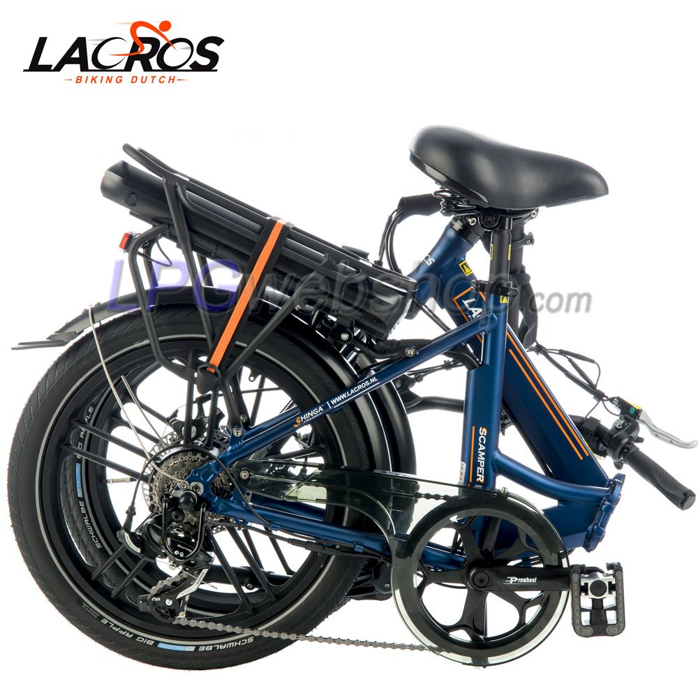 Lacros Scamper S400 Elektrische Vouwfiets Blauw Lacros Scamper S400 Elektrische Vouwfiets Blauw