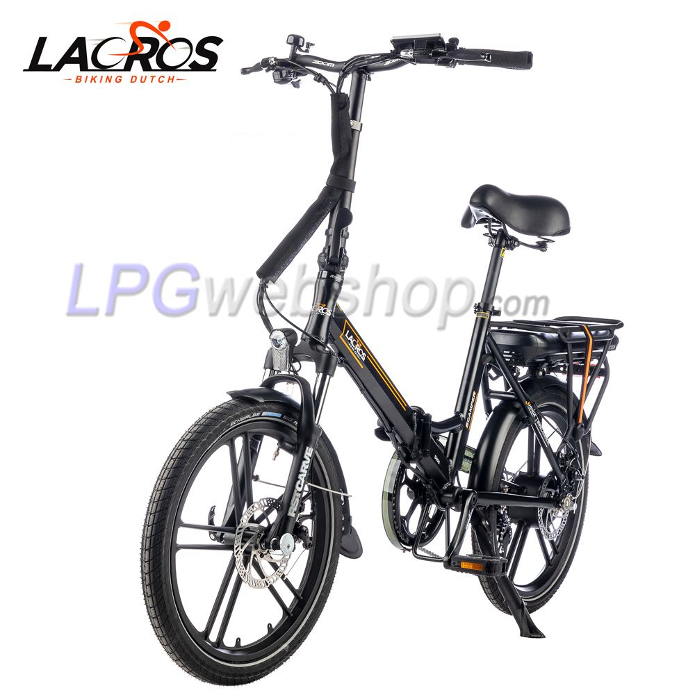 Lacros Scamper S400 Electric Folding Bike Black Lacros Scamper S400 Electric Folding Bike Black