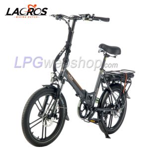 Bicicleta eléctrica plegable Lacros Scamper S400 gris