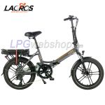 Bicicleta elétrica dobrável Lacros Scamper S400 cinza