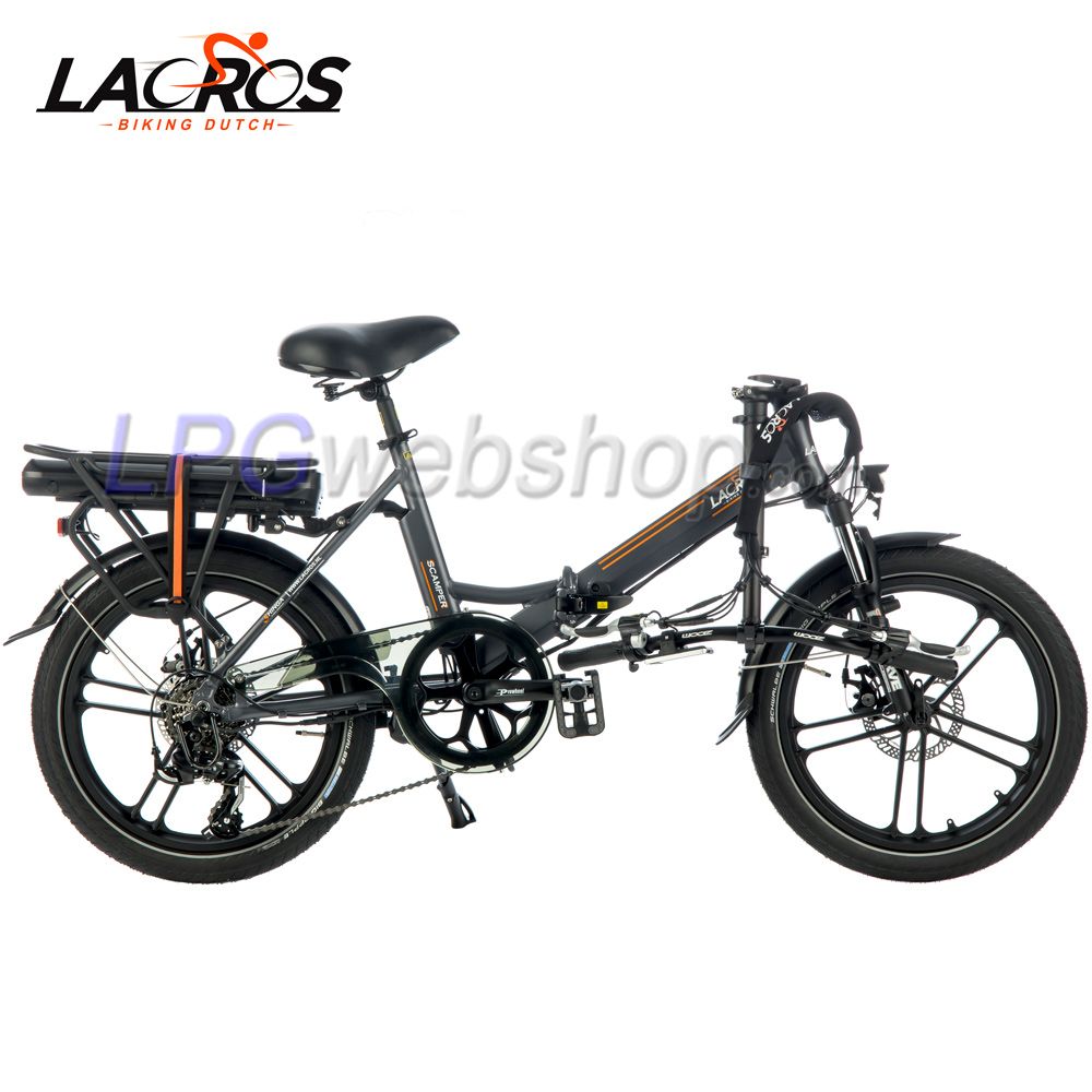Lacros Scamper S400 Electric Folding Bike Grey Lacros Scamper S400 Electric Folding Bike Grey