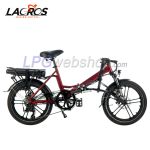 Lacros Scamper S400 Electric Folding Bike Red