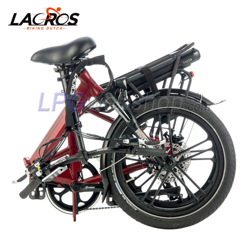 Lacros Scamper S400 Elektrisches Faltrad Rot Lacros Scamper S400 Elektrisches Faltrad Rot