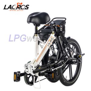 Bicicletta elettrica pieghevole Lacros Scamper S400 bianca
