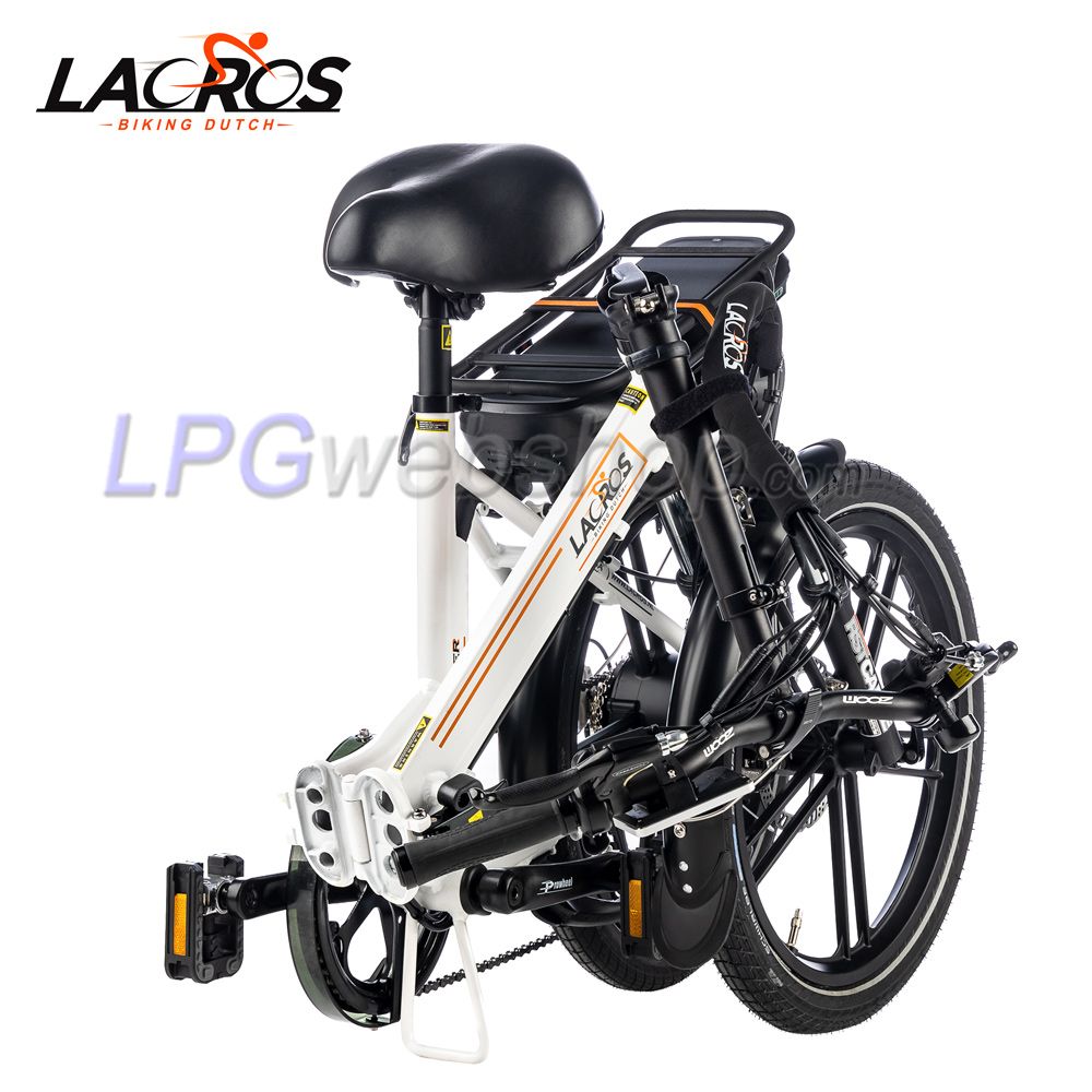 Bicicleta eléctrica plegable Lacros Scamper S400 blanca Bicicleta eléctrica plegable Lacros Scamper S400 blanca