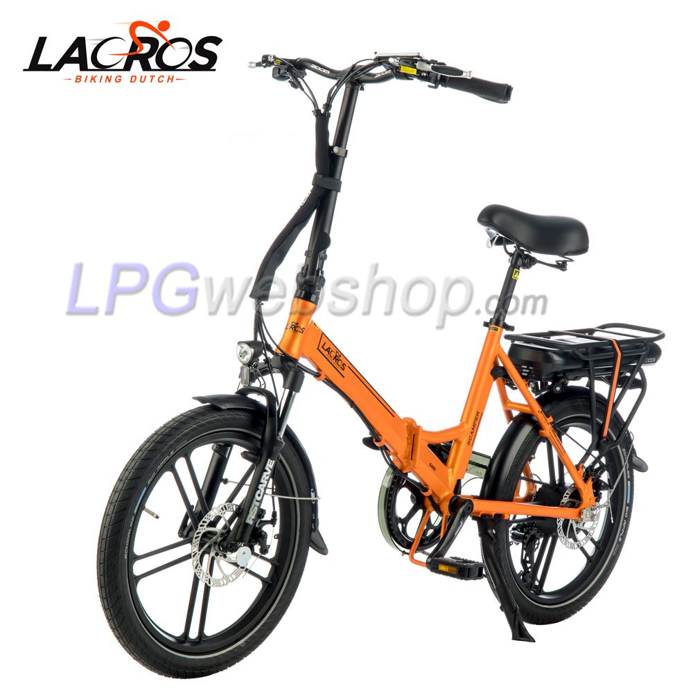 Vélo électrique pliant Lacros Scamper S400 orange Vélo électrique pliant Lacros Scamper S400 orange