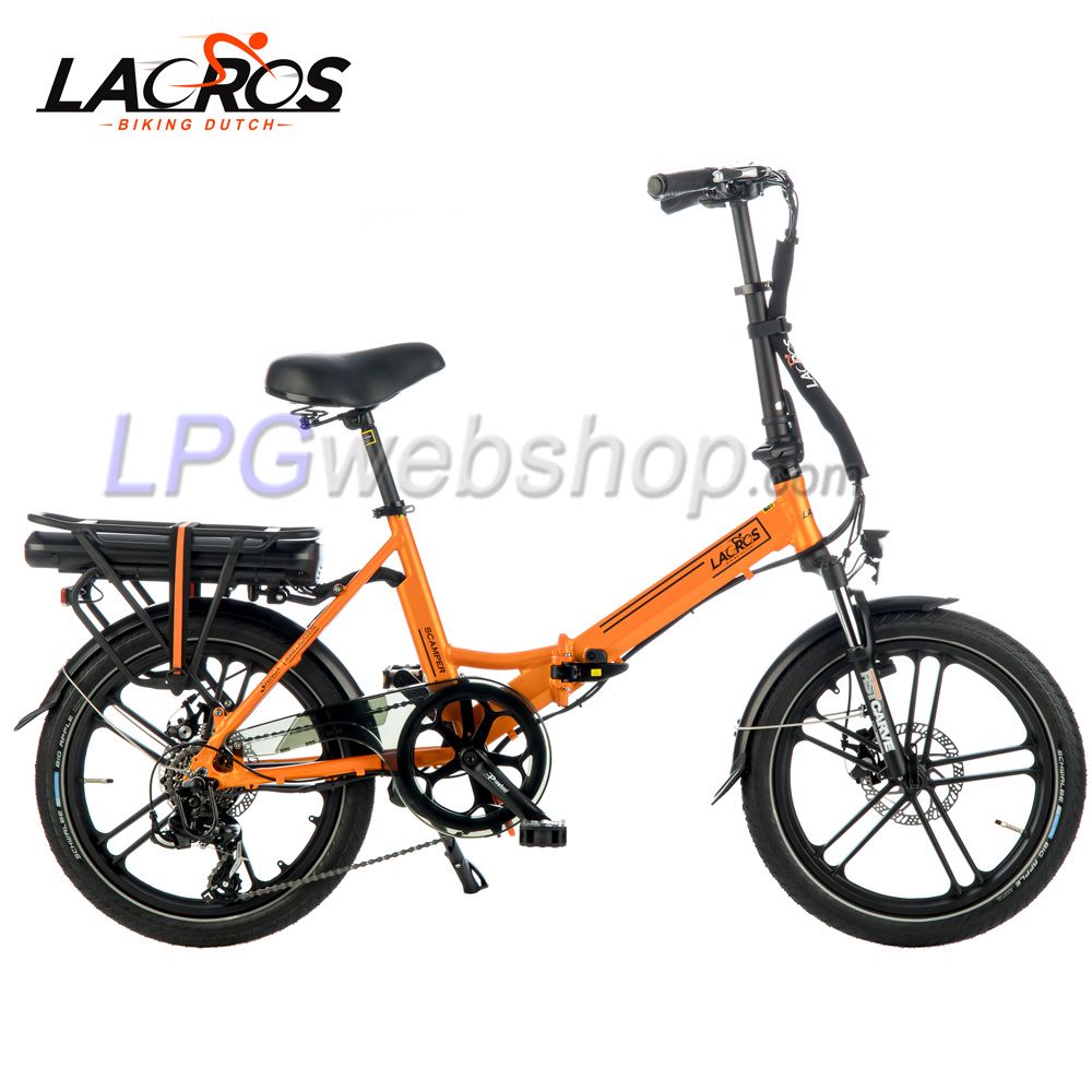 Lacros Scamper S400 Elektrisches Faltrad Orange Lacros Scamper S400 Elektrisches Faltrad Orange