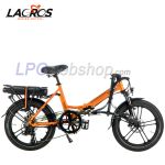 Bicicleta elétrica dobrável Lacros Scamper S400 laranja