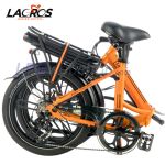 Bicicleta elétrica dobrável Lacros Scamper S400 laranja