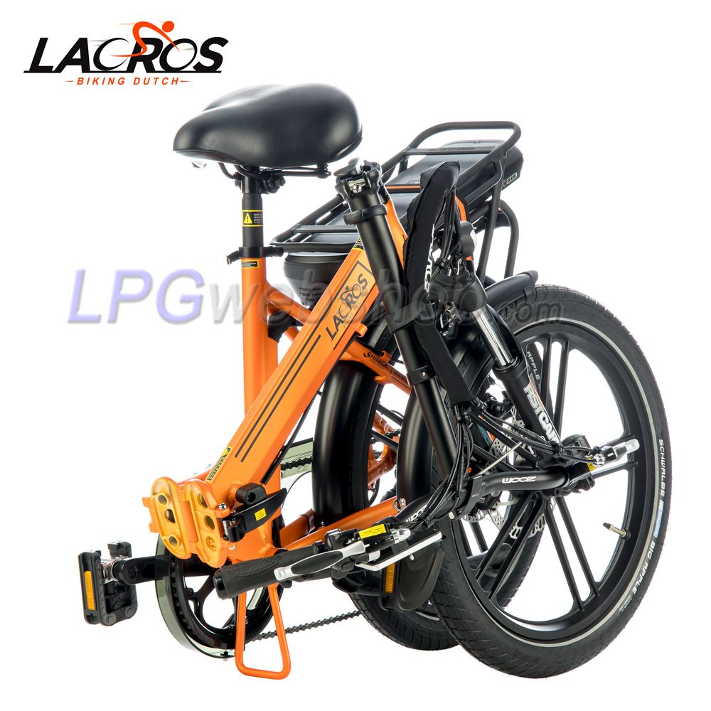 Bicicleta eléctrica plegable Lacros Scamper S400 naranja Bicicleta eléctrica plegable Lacros Scamper S400 naranja