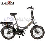 Bicicleta elétrica dobrável Lacros Scamper S600 M410 com correia, Cinza