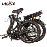 Vélo électrique pliant Lacros Scamper S600 M410 à courroie, Noir