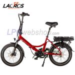 Bicicleta elétrica dobrável Lacros Scamper S600 M410 com correia, Vermelha