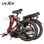 Lacros Scamper S600 M410 Riemen-Elektro-Faltrad Rot