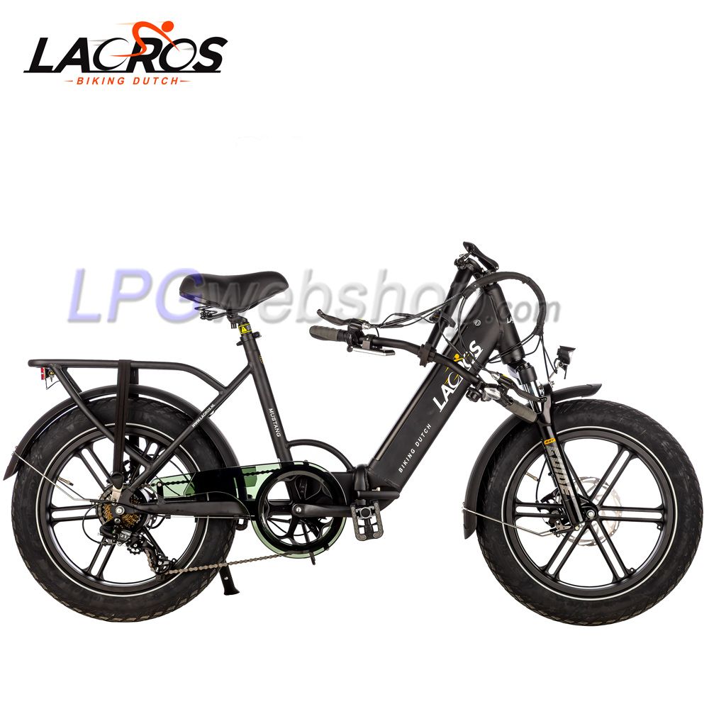 Vélo électrique pliant Lacros Mustang M250 Fatbike noir Vélo électrique pliant Lacros Mustang M250 Fatbike noir