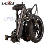Bicicletta elettrica pieghevole Lacros Mustang M250 Fatbike nera