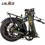 Bicicleta elétrica dobrável Lacros Mustang M250 Fatbike verde
