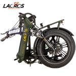 Bicicleta elétrica dobrável Lacros Mustang M250 Fatbike verde