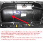 LPG-Tank Cilinder 60L (Ø300x940) STAKO 4-Gats incl. appendages