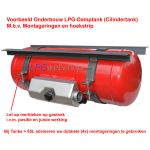 STAKO Cil. LPG-Tank Dampgas 70L (Ø360x789) Liggend 4-gats 67R incl. appendages - Camper kooktank
