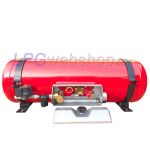 Depósito cil. GLP para autocaravana 70L (Ø360x789) STAKO 4-Agujeros 67R válvulas incluidas - uso doméstico