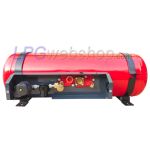 STAKO Cil. LPG-Tank Dampgas 70L (Ø360x789) Liggend 4-gats 67R incl. appendages - Camper kooktank