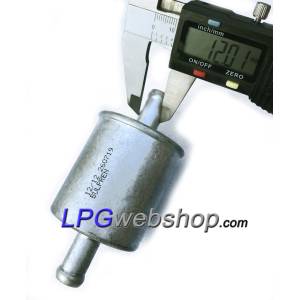 Filtre gazeux GPL F-781 12 mm en aluminium jetable