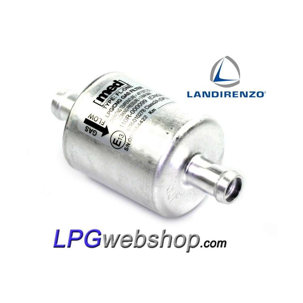 Filtro de GLP Landi Renzo MED FL-ONE - Tamaño 14x14mm - Aluminio Filtro de GLP Landi Renzo MED FL-ONE - Tamaño 14x14mm - Aluminio