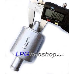 LPG-Filter Gasphase F-781 – Größe 16 x 16 mm - Aluminium