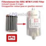 LPG-Filterelement + O-Ringe LPG-Filterelement für BRC MTM „FJ1 HE“-Filtergehäuse