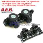 LPG Injector rail AEB INJ R2S - AEB I-PLUS VGI 2 cyl Aluminum + Filter