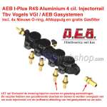Trilho injetor de GLP AEB INJ R4S - AEB I-PLUS VGI 4 cil Vogels + Filtro