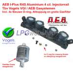 Trilho injetor de GLP AEB INJ R4S - AEB I-PLUS VGI 4 cil Vogels + Filtro