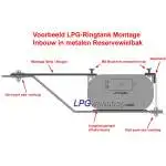 LPG Toroidal Tank 82L (720x250) - GZWM 4-Hole incl. Fittings